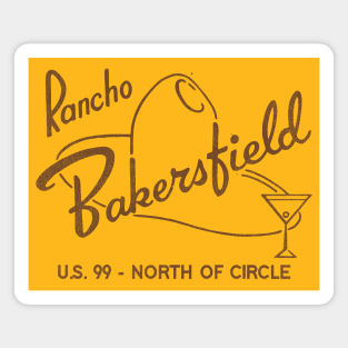 Rancho Bakersfield Retro Defunct Motel California Magnet